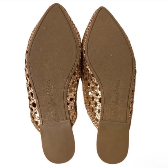 Sam Edelman Natalya Rose Gold Woven Leather Mules 9.5 - Picture 7 of 7